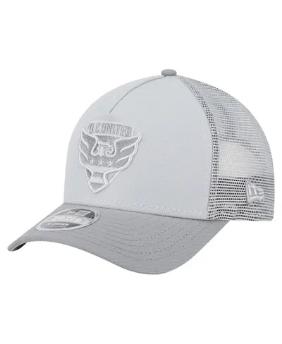 New Era Men's Gray D.c. United Color Pack 9forty A-frame Adjustable Trucker Hat