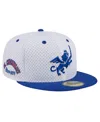 New Era Men's Gray Fc Cincinnati Throwback Mesh 59fifty Fitted Hat In White