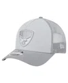 New Era Men's Gray Fc Dallas Color Pack 9forty A-frame Adjustable Trucker Hat