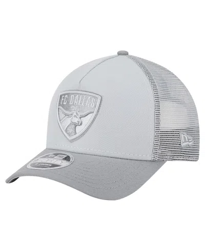 New Era Men's Gray Fc Dallas Color Pack 9forty A-frame Adjustable Trucker Hat