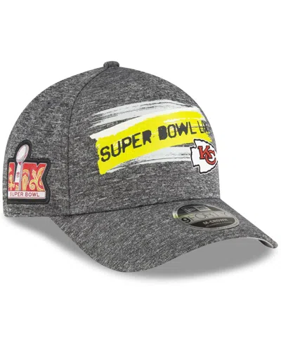 New Era Men's Gray Kansas City Chiefs Super Bowl Lix 9forty A-frame Adjustable Hat