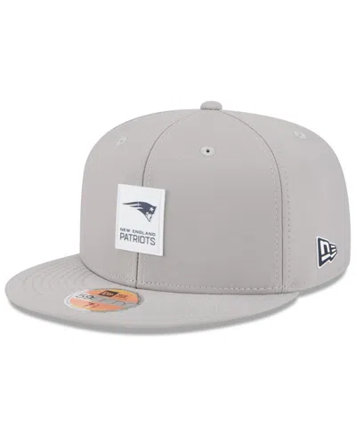 New Era Men's Gray New England Patriots 2025 Sideline 59fifty Fitted Hat