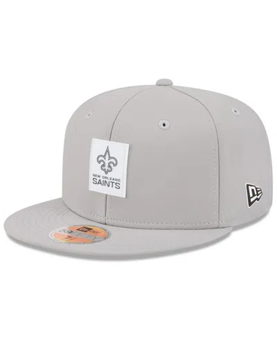 New Era Men's Gray New Orleans Saints 2025 Sideline 59fifty Fitted Hat