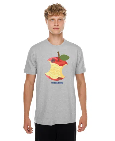 New Era Men's Gray New York Knicks Hometown Apple T-shirt