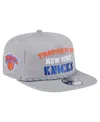 New Era Men's Gray New York Knicks Throwback Property Of Golfer Snapback Hat