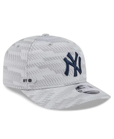 New Era Men's Gray New York Yankees 2025 Mlb Clubhouse 9forty M-crown Adjustable Hat