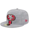 New Era Men's Gray San Francisco 49ers 2024 Sideline 59fifty Fitted Hat In Gray