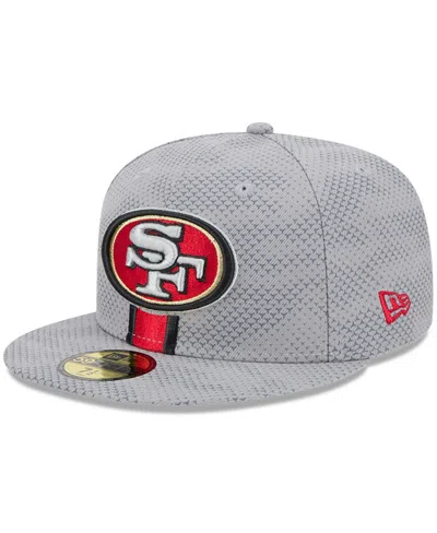 New Era Men's Gray San Francisco 49ers 2024 Sideline 59fifty Fitted Hat