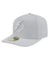 New Era Men's Gray Tampa Bay Lightning Color Pack A-frame 59fifty Fitted Hat