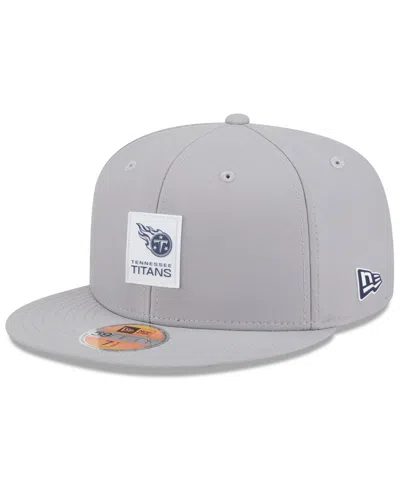 New Era Men's Gray Tennessee Titans 2025 Sideline 59fifty Fitted Hat