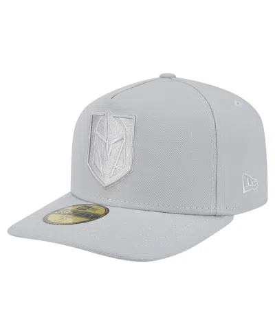 New Era Men's Gray Vegas Golden Knights Color Pack A-frame 59fifty Fitted Hat