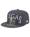 New Era Men's Gray Vegas Golden Knights Oversized Arch 59fifty Fitted Hat In Gray