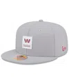 New Era Men's Gray Washington Commanders 2025 Sideline 59fifty Fitted Hat In Gray