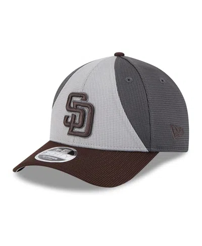 New Era Men's Gray/brown San Diego Padres 2025 Batting Practice 9forty M-crown Adjustable Hat In Gray,brown