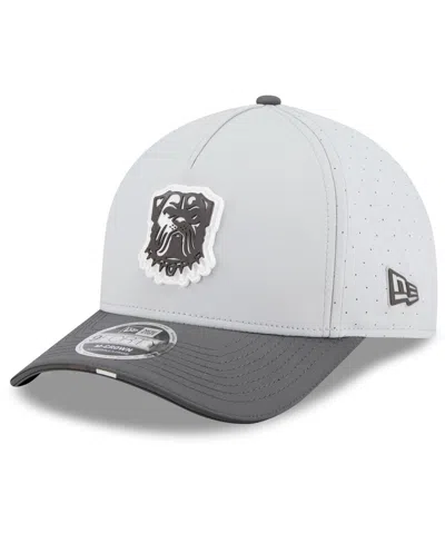 New Era Men's Gray/graphite Cleveland Browns 2025 Nfl Training Camp A-frame 9forty Adjustable Hat