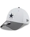 New Era Men's Gray/graphite Dallas Cowboys 2025 Nfl Training Camp 39thirty Flex Hat In Gray
