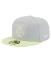 New Era Men's Gray/light Green Teenage Mutant Ninja Turtles Two-tone Color Pack 59fifty Fitted Hat