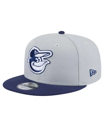 New Era Men's Gray/navy Baltimore Orioles 2-tone Color Pack 9fifty Snapback Hat