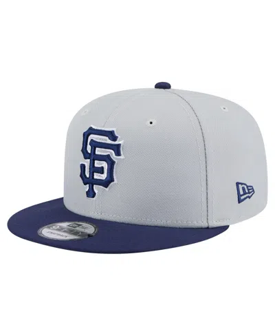 New Era Men's Gray/navy San Francisco Giants 2-tone Color Pack 9fifty Snapback Hat