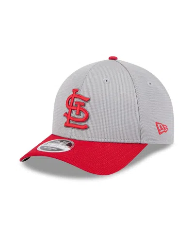 New Era Men's Gray/red St. Louis Cardinals 2025 Batting Practice 9forty M-crown Adjustable Hat In Multi