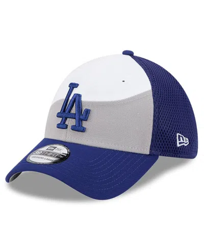 New Era Men's Gray/royal Los Angeles Dodgers 2025 Spring Training 39thirty Flex Hat In Gray,royal