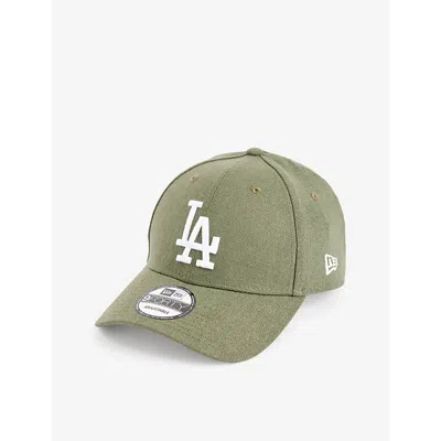 New Era Mens Green 9forty La Dodgers Woven-blend Baseball Cap