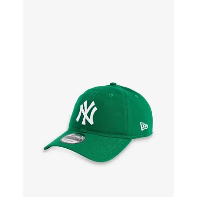 New Era Mens Green 9twenty New York Yankees Logo-embroidered Cotton-twill Baseball Cap