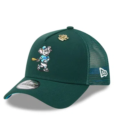 New Era Men's Green Athletics 2025 Big League Chew A-frame 9forty Adjustable Trucker Hat