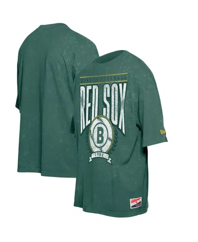New Era Men's Green Boston Red Sox 2025 City Connect Enzyme Wash Oversized T-shirt