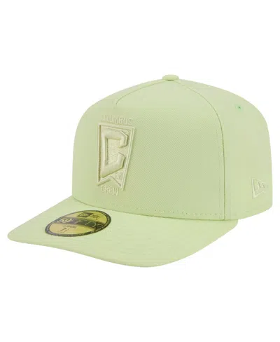 New Era Men's Green Columbus Crew Color Pack A-frame 59fifty Fitted Hat