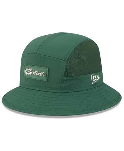 New Era Men's Green Green Bay Packers 2025 Sideline Bucket Hat