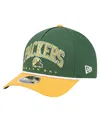 New Era Men's Green Green Bay Packers Arch Coolera 9forty A-frame Adjustable Hat In Multi