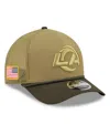New Era Men's Green Los Angeles Rams 2025 Salute To Service 9forty A-frame M-crown Adjustable Hat In Green