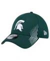 New Era Green Michigan State Spartans Active Slash Sides 39thirty Flex Hat In Green