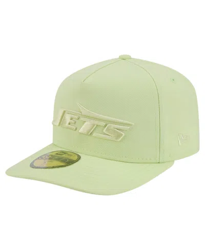 New Era Men's Green New York Jets Color Pack A-frame 59fifty Fitted Hat