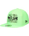 New Era Men's Green Oakland Athletics Neon Golfer Snapback Hat In Green