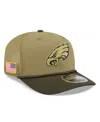 New Era Men's Green Philadelphia Eagles 2025 Salute To Service 9seventy Adjustable Hat In Multi