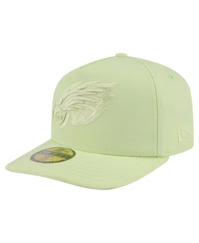 New Era Men's Green Philadelphia Eagles Color Pack A-frame 59fifty Fitted Hat