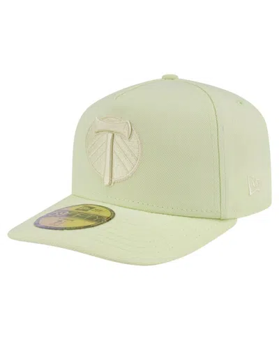 New Era Men's Green Portland Timbers Color Pack A-frame 59fifty Fitted Hat