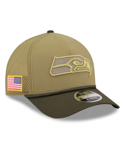 New Era Men's Green Seattle Seahawks 2025 Salute To Service 9forty A ...