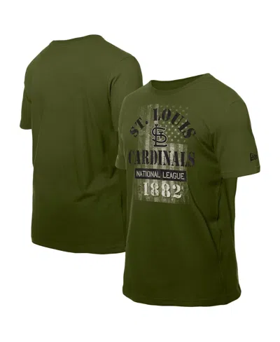 New Era Men's Green St. Louis Cardinals Armed Forces T-shirt