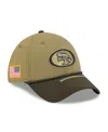New Era Men's Green/dark Green San Francisco 49ers 2025 Salute To Service 39thirty Flex Hat In Green