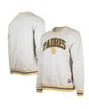 New Era Men's Heather San Diego Padres Throwback Classic Pullover Sweatshirt In Heather Gray