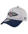 New Era Men's Heather Gray/navy New Orleans Pelicans Active Digi-tech Two-tone 9forty Adjustable Hat In Heather Gr