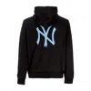 New Era Men's Hoodie Mlb League Essential Bp Hoodie Neyyan Black/ray Blue In Black