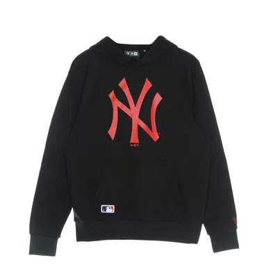 New Era Men's Hoodie Mlb Seasonal Team Logo Hoodie Neyyan Black/hot Red