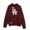 New Era Men's Hoodie Mlb Seasonal Team Logo Hoody Losdod In Burgundy
