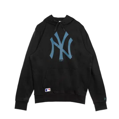 New Era Men's Hoodie Mlb Seasonal Team Logo Hoody Neyyan Black/dark Turquoise