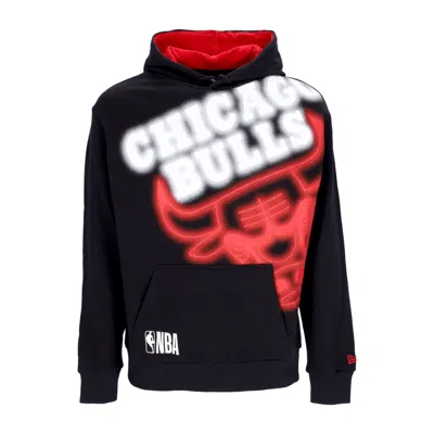 New Era Men's Hoodie Nba Enlrgd Neon Po Hoodie Chibul Black/front Door Red