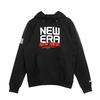 New Era Men's Hoodie Ne Contemporary Graphic Hoody Newera Black/white/red